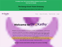Tablet Screenshot of drkathysays.com